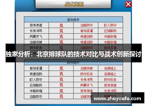 独家分析：北京排球队的技术对比与战术创新探讨